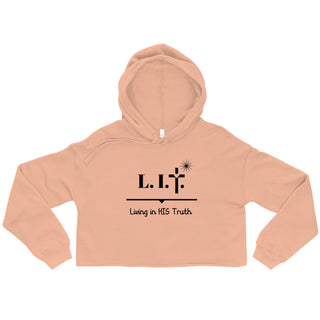 L- LIT Crop Hoodie