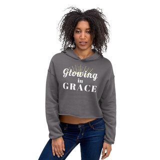 L - Grace Crop Hoodie